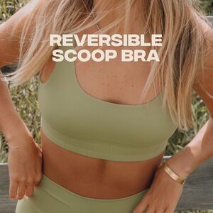 DD reversible bra in matcha